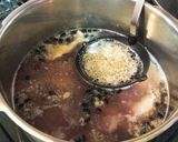 #冬レシピ　豆乳入り参鶏湯風作り方3写真