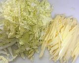 白菜とじゃがいものほっこり味噌汁作り方1写真