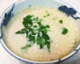 #冬レシピ　豆乳入り参鶏湯風作り方7写真
