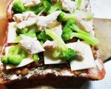 ブロッコリーとササミの納豆ピザトースト！作り方8写真