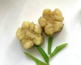 ナスとサンド豆でカタツムリ作り方1写真