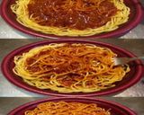 美味ドレすき焼きごましゃぶでミートパスタ作り方2写真