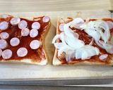 ウインナーと玉ねぎだけのピザトースト作り方6写真