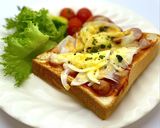 ウインナーと玉ねぎだけのピザトースト作り方9写真