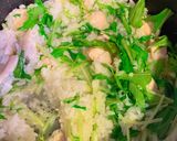 和風♡水菜とササミのリゾット（おじや）作り方4写真