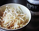 パパっとおつまみ★もやしと目玉焼き作り方1写真