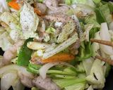 簡単☆塩豚とキャベツ野菜のシンプル炒め作り方4写真