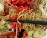簡単　焼きそば（紅生姜たっぷり）作り方9写真