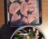 鶏むね肉と水菜の炒め物作り方1写真
