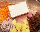 根菜と豆腐の小麦粉なしふわふわナゲット作り方1写真