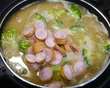 簡単！とろとろ白菜の味噌チーズ鍋　作り方2写真