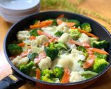 鶏肉と野菜のチーズ蒸し鍋作り方6写真