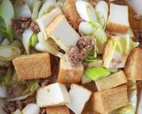 白菜たっぷりピリ辛豆乳坦々スープ作り方3写真