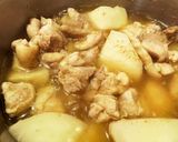 かぶと鶏もも肉のスープ（皮はペペロン）作り方2写真