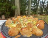 ポタ電で！キャンプでイタリアンタコ焼き作り方6写真