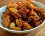 鶏皮のバリバリ焼き作り方5写真