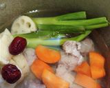 すね肉とレンコンのスープ【自分メモ】作り方3写真