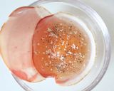 簡単手軽な、定番【レンジでハムエッグ】作り方2写真