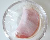 簡単手軽な、定番【レンジでハムエッグ】作り方3写真