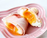 簡単手軽な、定番【レンジでハムエッグ】作り方5写真