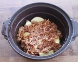 レンジで節電☆さつまいものひき肉あんかけ作り方3写真