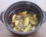 レンジで節電☆さつまいものひき肉あんかけ作り方5写真