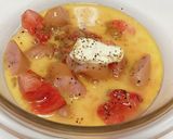 ポキポキウィンナーのトマたま焼き作り方3写真