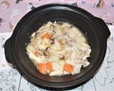 【ひとり鍋】ごろごろ野菜の豚バラ塩糀土鍋作り方7写真