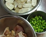 給食のチキンチキンごぼう作り方1写真