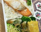 鮭のっけ「のり弁」〜(o˘◡˘o)♡作り方8写真