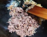 セロリと牛肉の変わりチャーハン作り方4写真