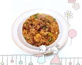 セロリと牛肉の変わりチャーハン作り方10写真