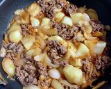 キムチ＆チーズ肉じゃが☆コチュジャン風味作り方5写真