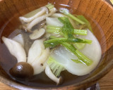 かぶとしめじの生姜和風スープ作り方4写真