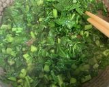 大根の葉醤油炒め作り方3写真