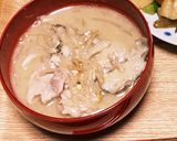今日のみそ汁。酒粕れいとうん汁(豚汁)作り方7写真