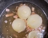 玉ねぎの丸ごとスープ作り方4写真