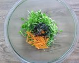 【副菜】レンジで!豆苗と塩昆布のナムル作り方5写真