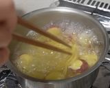 さつまいもとベーコンの牛乳クリームパスタ作り方2写真