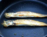 ▲山ごはん▲白いごはんと焼きししゃも作り方7写真