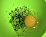 ブロッコリー入り玉子焼き作り方2写真