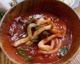 ■オリーブ香る！トマト青しそつけ汁うどん作り方6写真