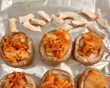 【楽めし】椎茸キムチーズ作り方2写真
