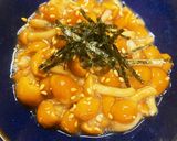 お通しに最高⤴なめこのわさび白だし♡作り方3写真