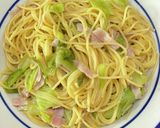 ★ワンパン★キャベツとベーコンのパスタ作り方6写真