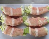簡単節約☆キャベツの肉巻き。作り方2写真