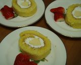プリン巻いちゃった♪ロールケーキだよ♡作り方19写真
