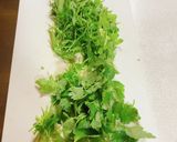 水菜と三つ葉のかき玉汁作り方1写真