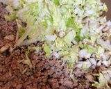 オムレツ【白菜＊椎茸＊豚ひき肉】作り方2写真