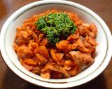 鮭フレークと大根の葉の二色丼　SDGs作り方10写真